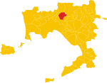 Map of comune of Afragola (Metropolitan City of Naples, region Campania, Italy)